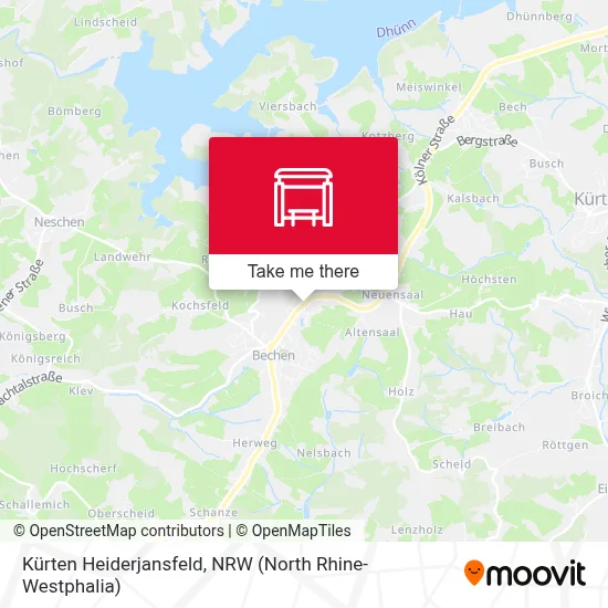 Kürten Heiderjansfeld map