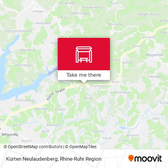 Kürten Neulaudenberg map