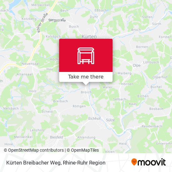 Kürten Breibacher Weg map