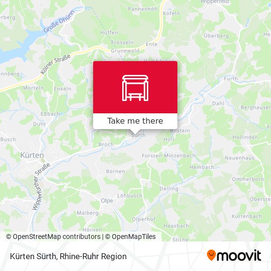 Kürten Sürth map