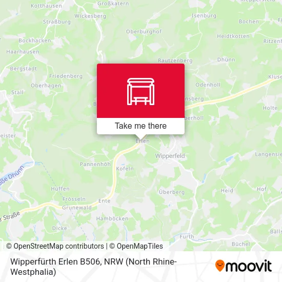 Карта Wipperfürth Erlen B506