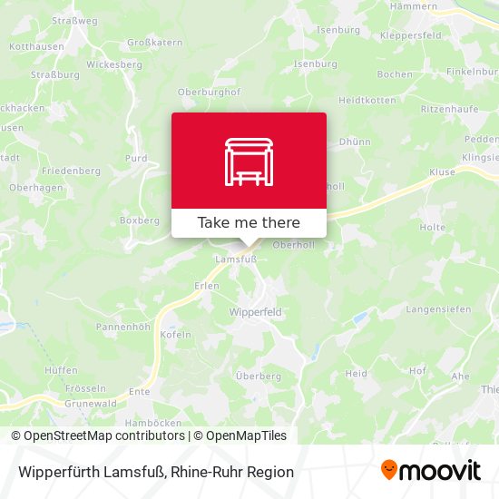 Wipperfürth Lamsfuß map