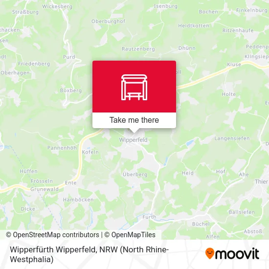 Карта Wipperfürth Wipperfeld