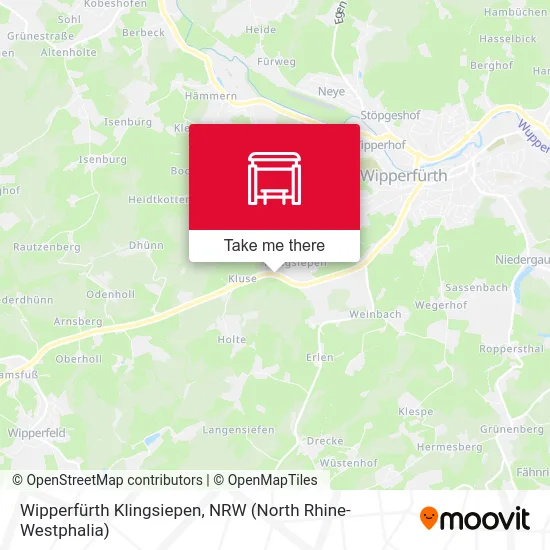 Wipperfürth Klingsiepen map