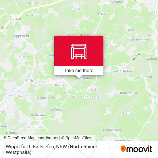 Wipperfürth Ballsiefen map