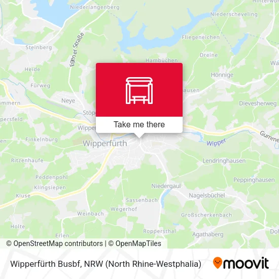 Карта Wipperfürth Busbf
