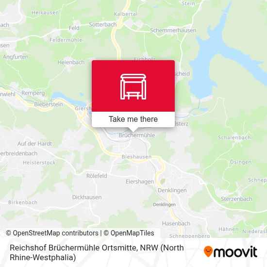 Reichshof Brüchermühle Ortsmitte map