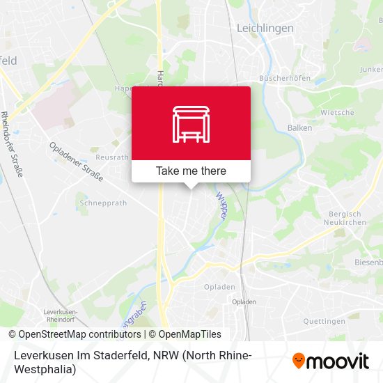 Карта Leverkusen Im Staderfeld