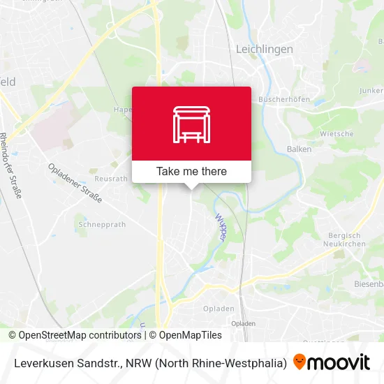 Карта Leverkusen Sandstr.