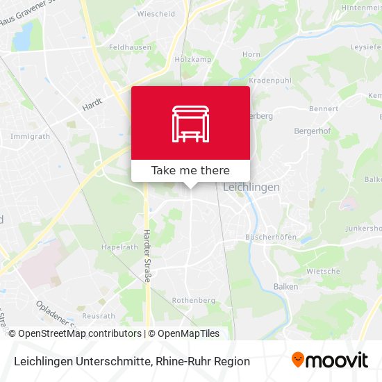 Leichlingen Unterschmitte map