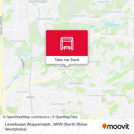 Leverkusen Wuppertalstr. map