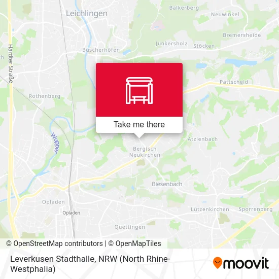 Leverkusen Stadthalle map