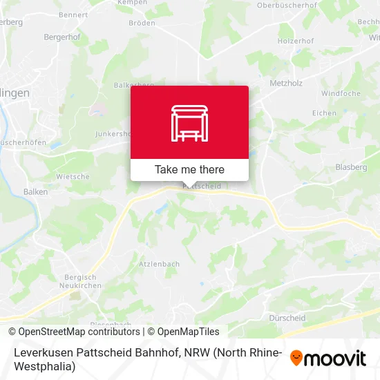 Leverkusen Pattscheid Bahnhof map
