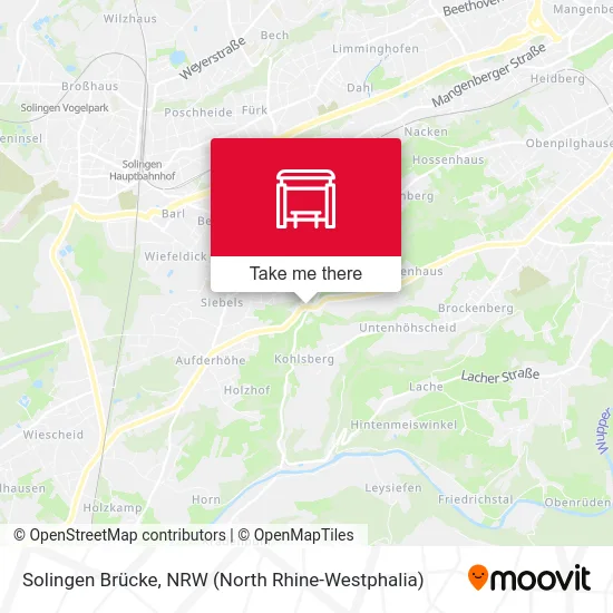 Solingen Brücke map