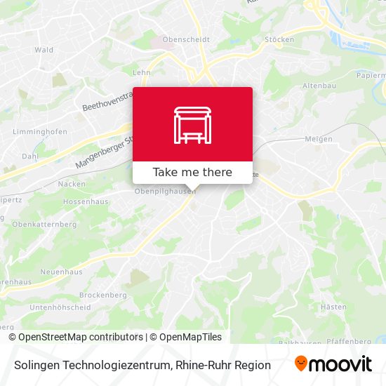 Solingen Technologiezentrum map