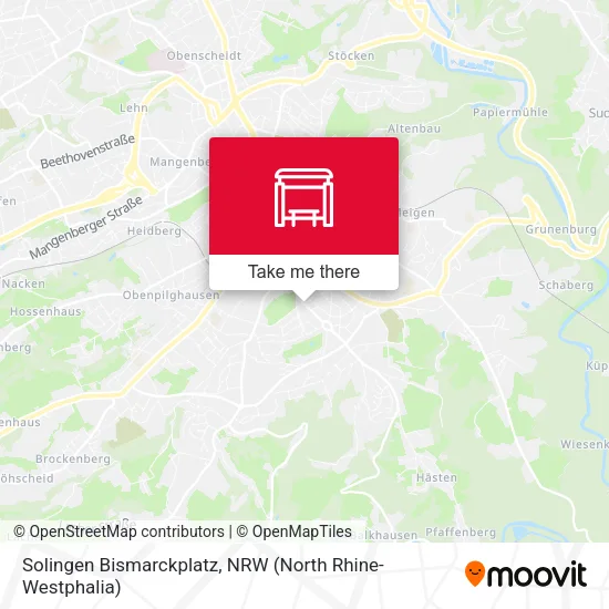 Карта Solingen Bismarckplatz