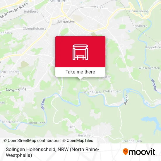 Карта Solingen Hohenscheid