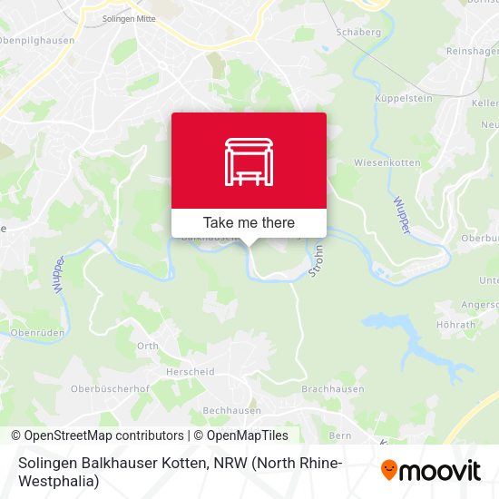 Карта Solingen Balkhauser Kotten