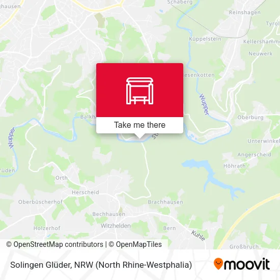 Карта Solingen Glüder