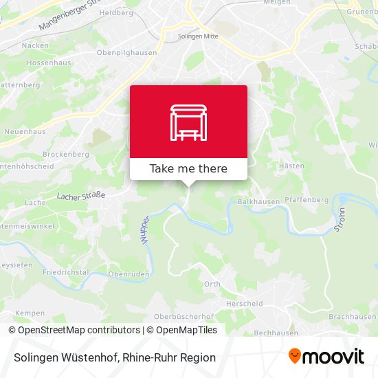 Solingen Wüstenhof map