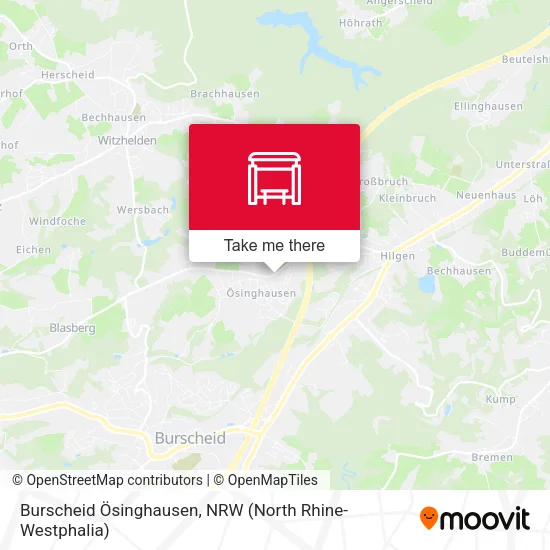 Burscheid Ösinghausen map