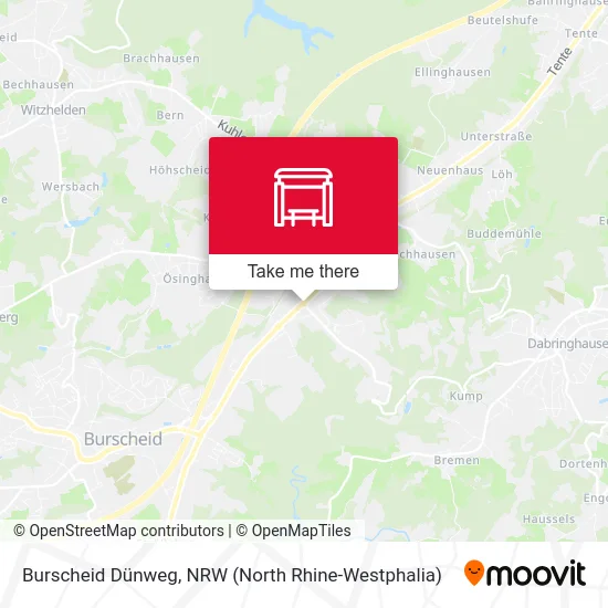 Burscheid Dünweg map