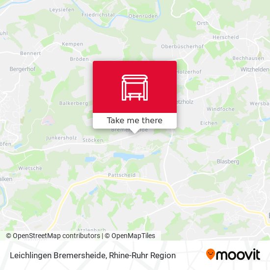 Leichlingen Bremersheide map