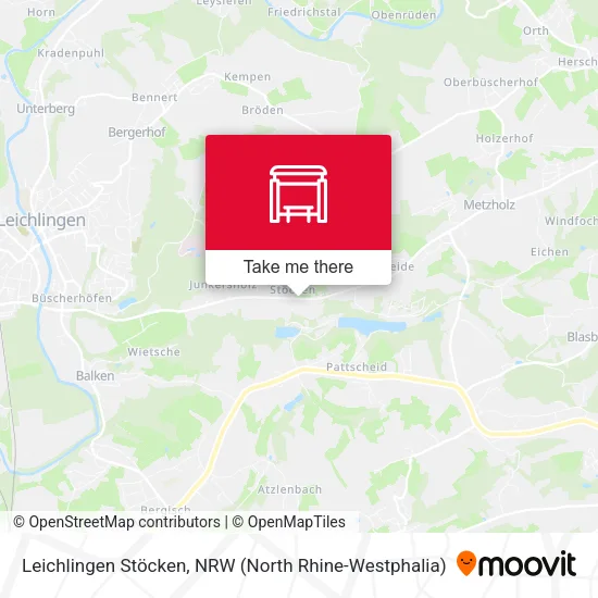 Карта Leichlingen Stöcken