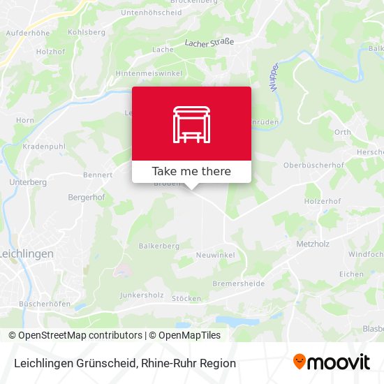 Leichlingen Grünscheid map