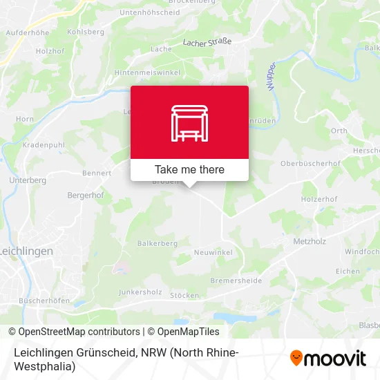 Leichlingen Grünscheid map