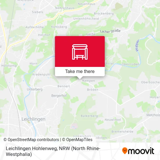 Leichlingen Hohlenweg map