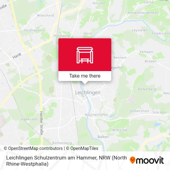 Карта Leichlingen Schulzentrum am Hammer