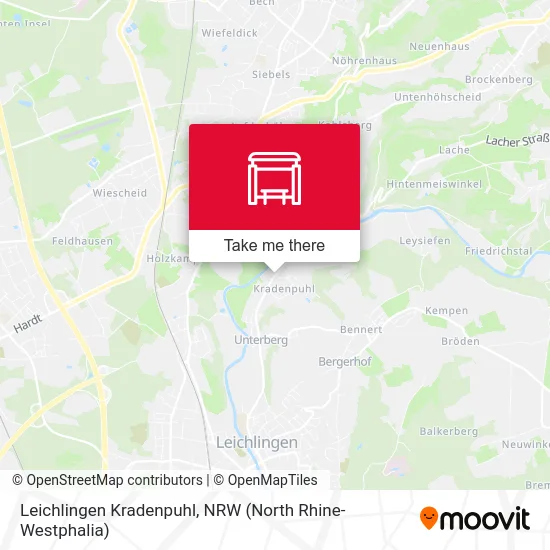 Leichlingen Kradenpuhl map