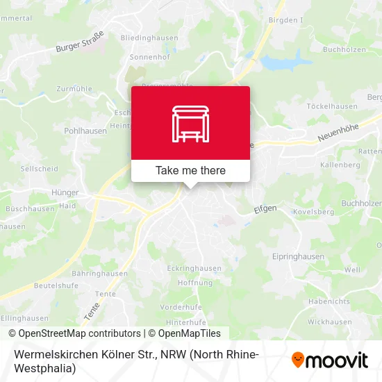 Карта Wermelskirchen Kölner Str.