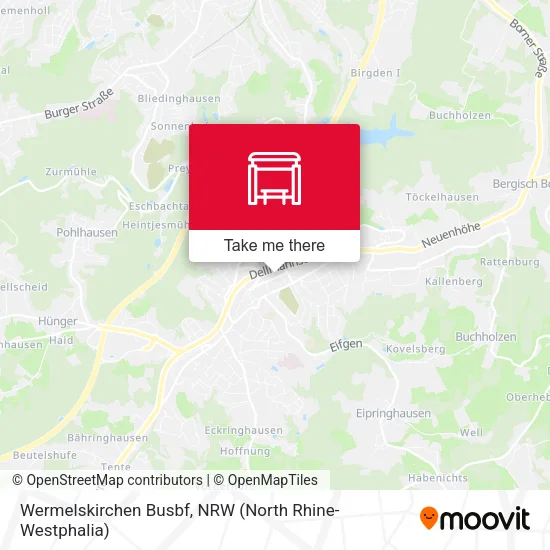 Карта Wermelskirchen Busbf