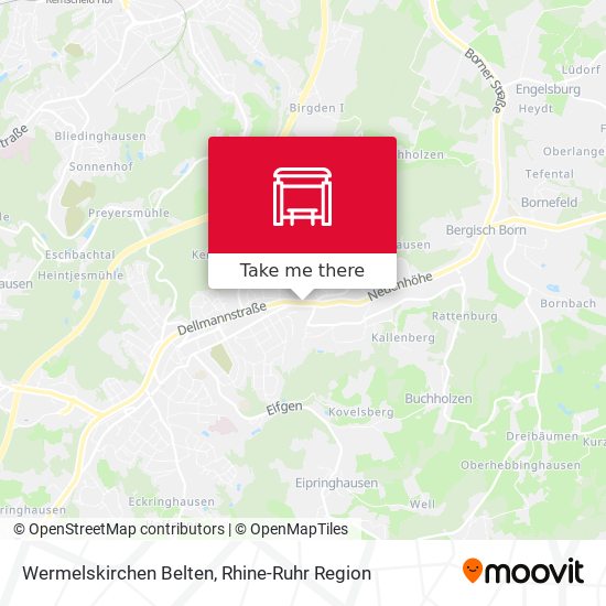 Wermelskirchen Belten map