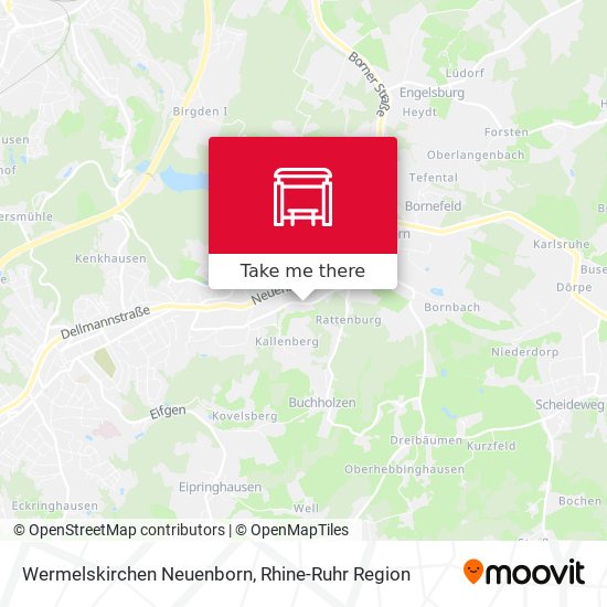 Wermelskirchen Neuenborn map