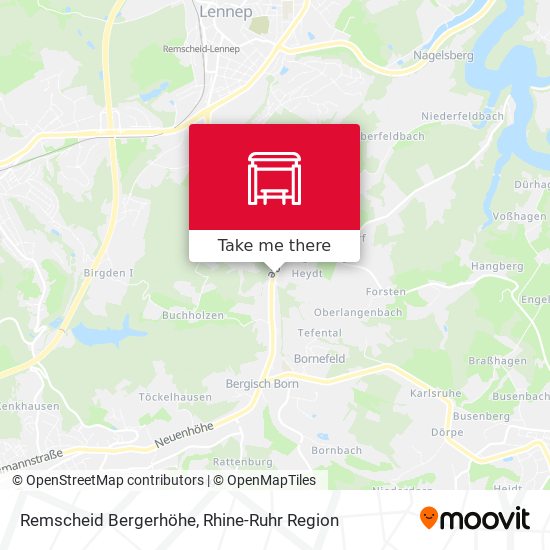 Remscheid Bergerhöhe map