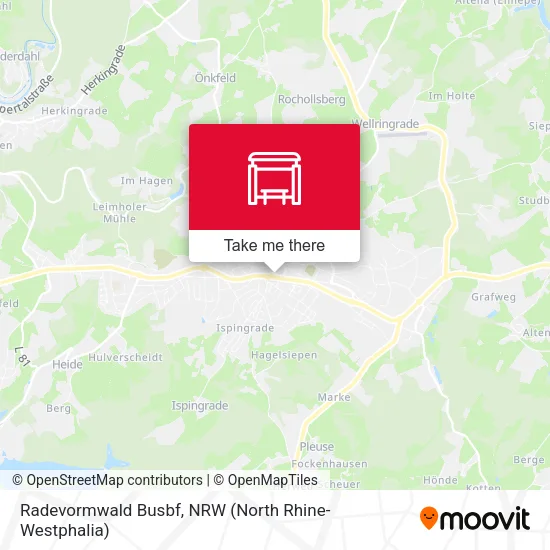 Карта Radevormwald Busbf