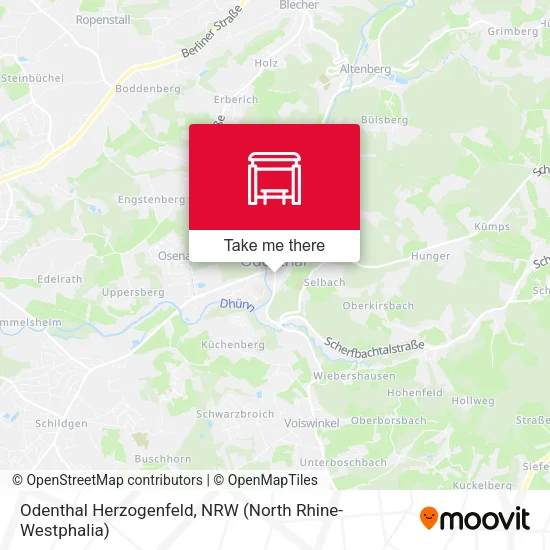Карта Odenthal Herzogenfeld