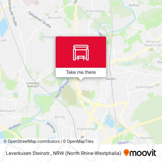 Карта Leverkusen Steinstr.