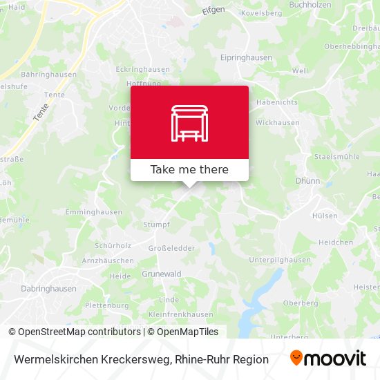 Wermelskirchen Kreckersweg map