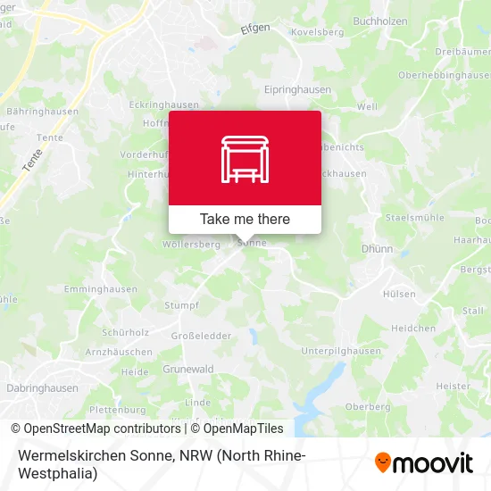 Wermelskirchen Sonne map