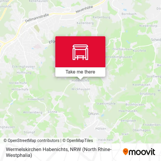 Wermelskirchen Habenichts map