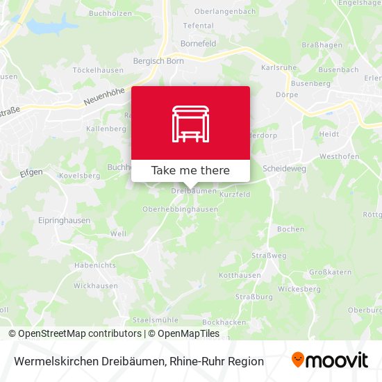 Wermelskirchen Dreibäumen map