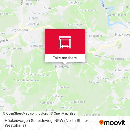Карта Hückeswagen Scheideweg