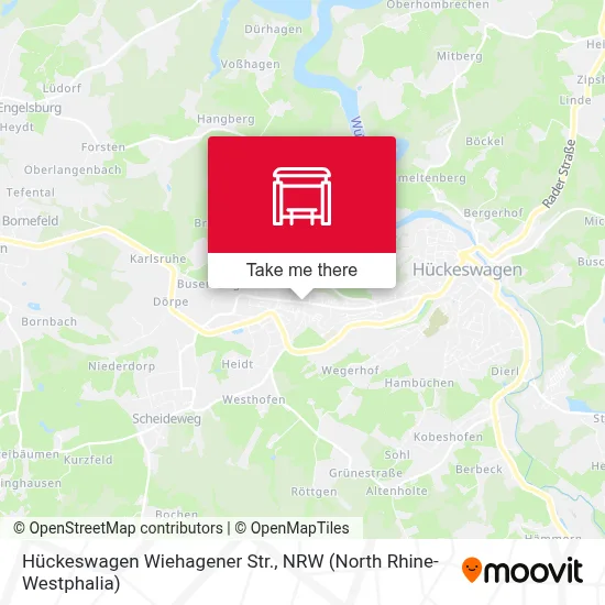 Hückeswagen Wiehagener Str. map