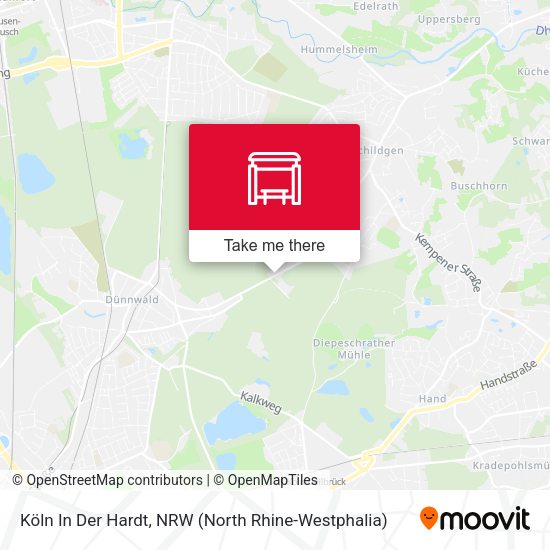 Карта Köln In Der Hardt