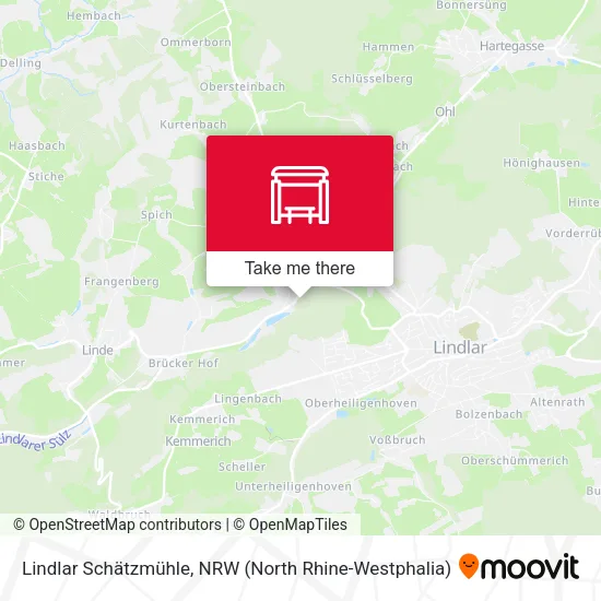 Карта Lindlar Schätzmühle