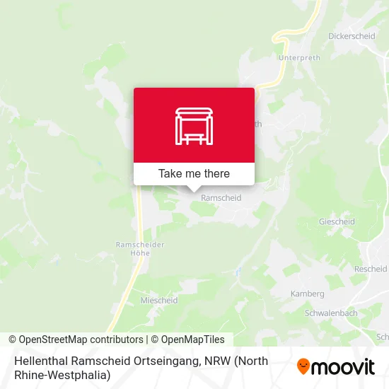 Карта Hellenthal Ramscheid Ortseingang